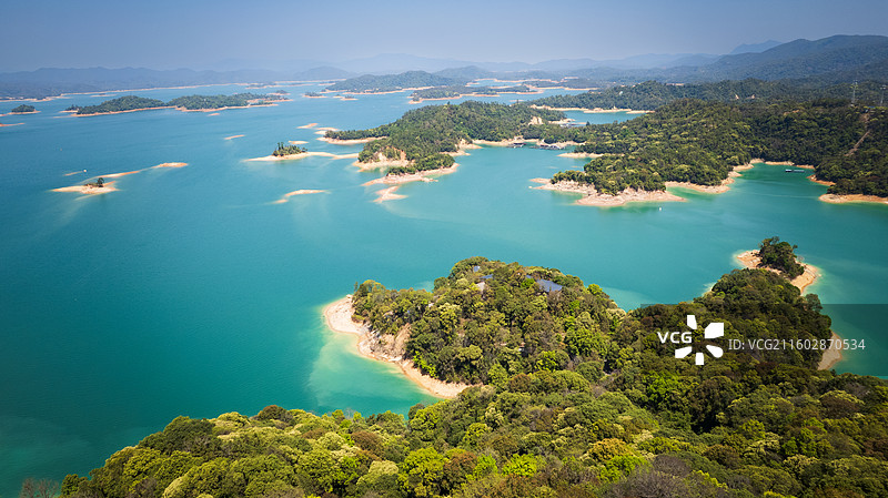 万绿湖航拍图片素材