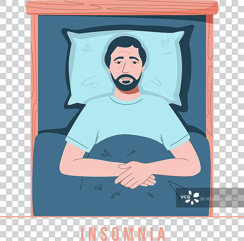 睡眠障碍 失眠 老年人图片素材