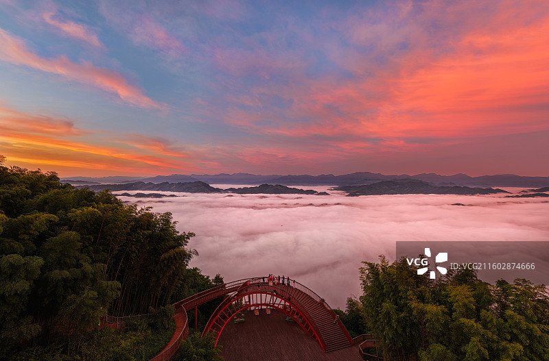 云蒸霞蔚蜀南竹海——四川省 宜宾市 自然风光图片素材
