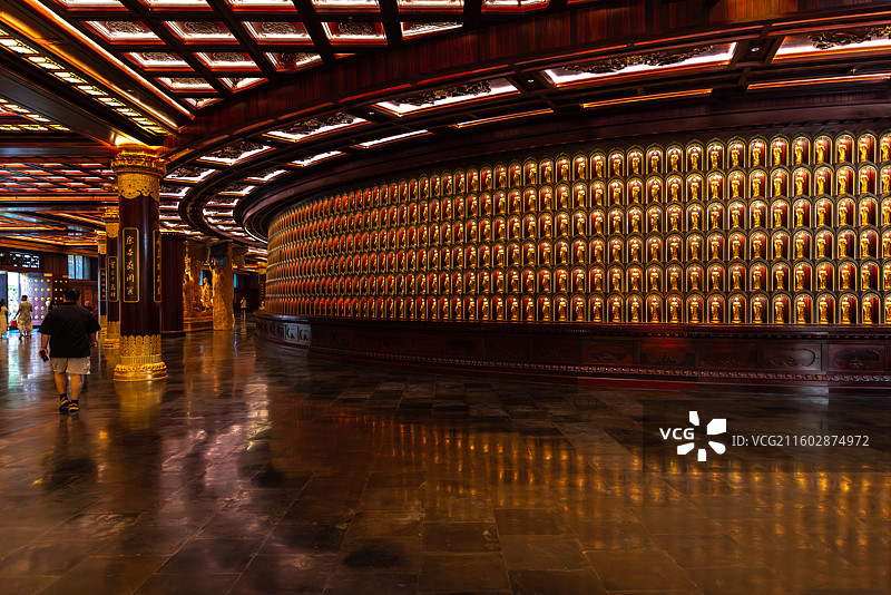 江西省九江市庐山市庐山东林大佛室内景观图片素材