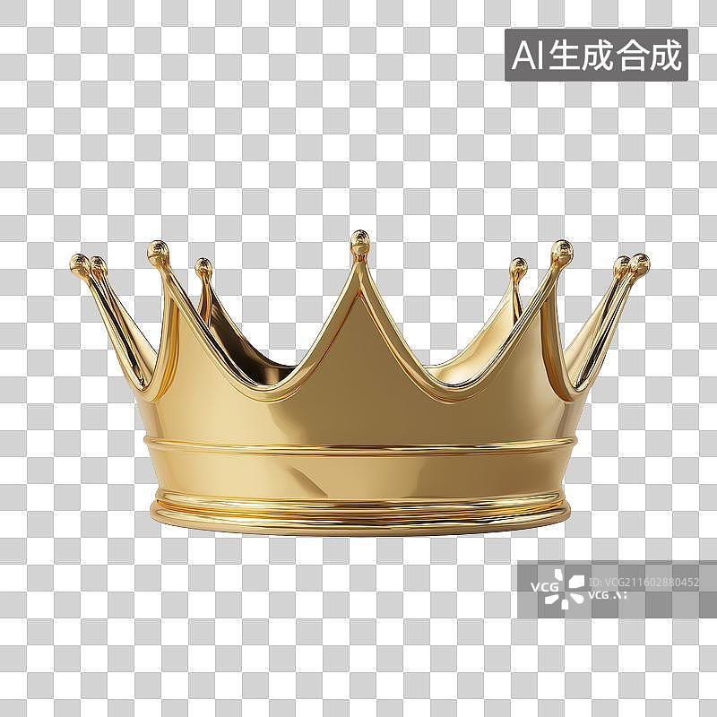 【AI数字艺术】金色皇冠图片素材