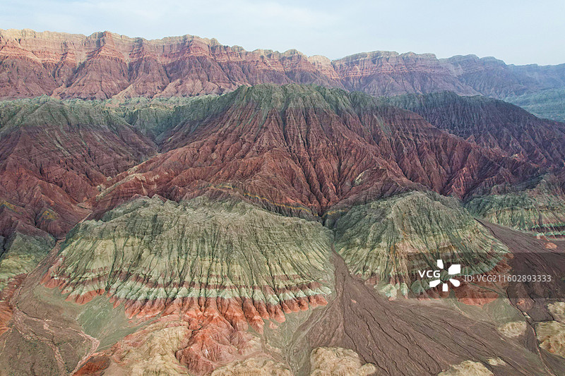 新疆西克尔七彩丹霞图片素材