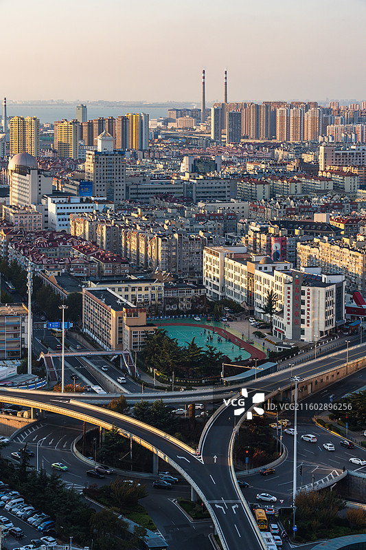 青岛海信立交桥图片素材