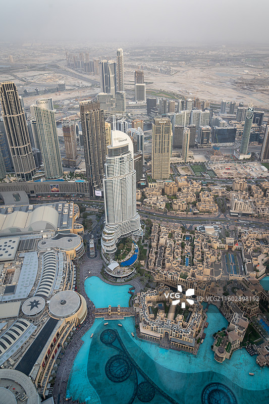 迪拜哈利法塔上风景图片素材