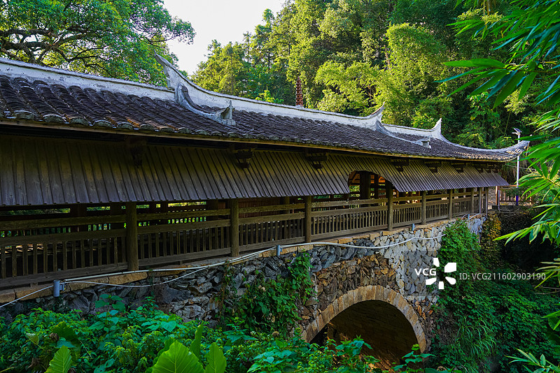 福建省三明市沙县区，高砂镇，渔珠村，石镇桥图片素材