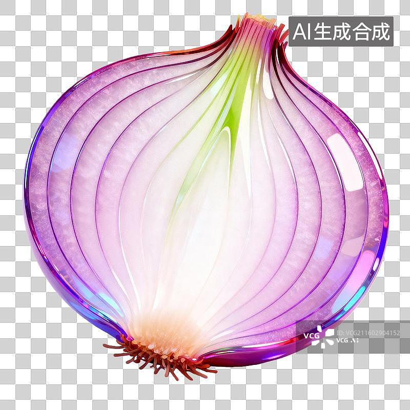 【AI数字艺术】琉璃风格洋葱图片素材