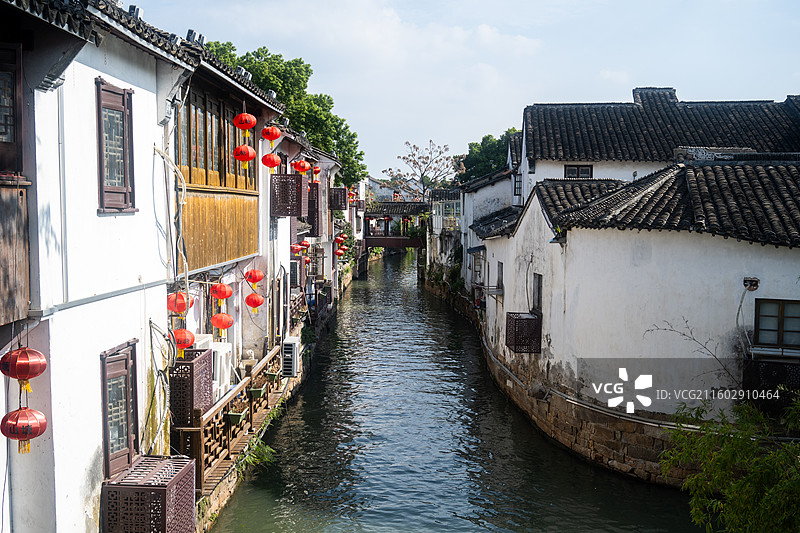 苏州七里山塘景区图片素材