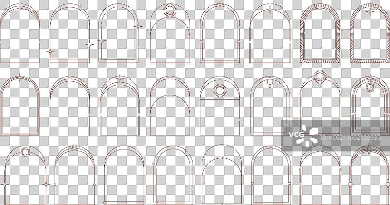 简约现代的相框设计模板集图片素材