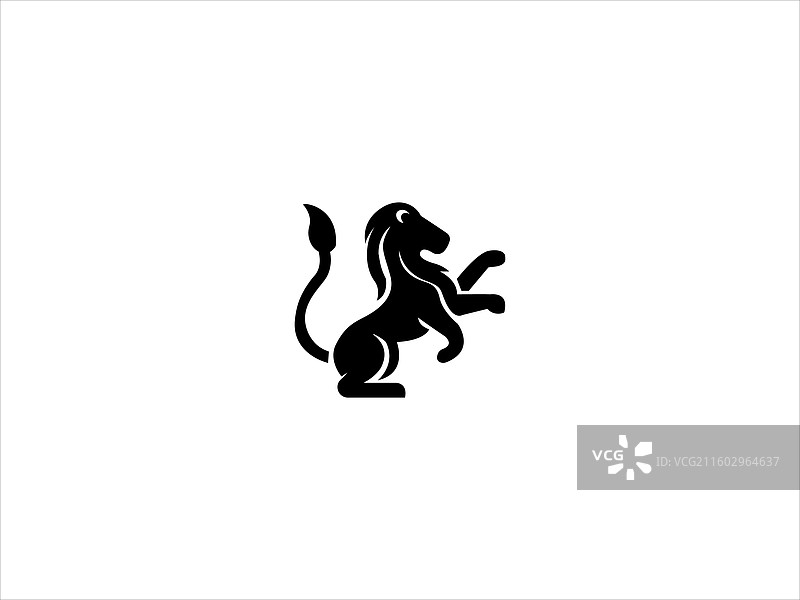 雄狮标志，力量的象征图片素材