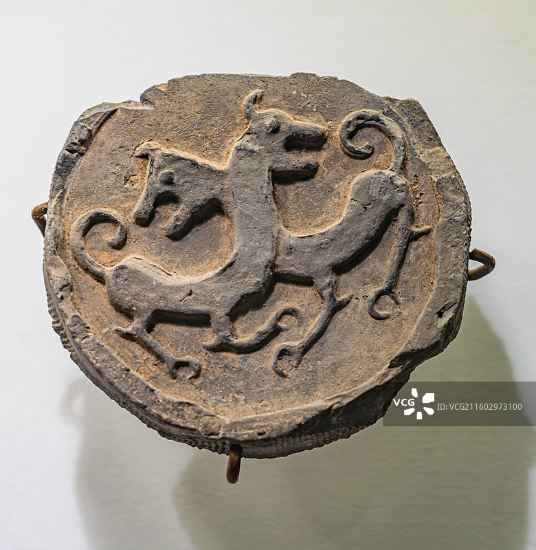 凤翔区博物馆 瓦当 秦都雍城图片素材