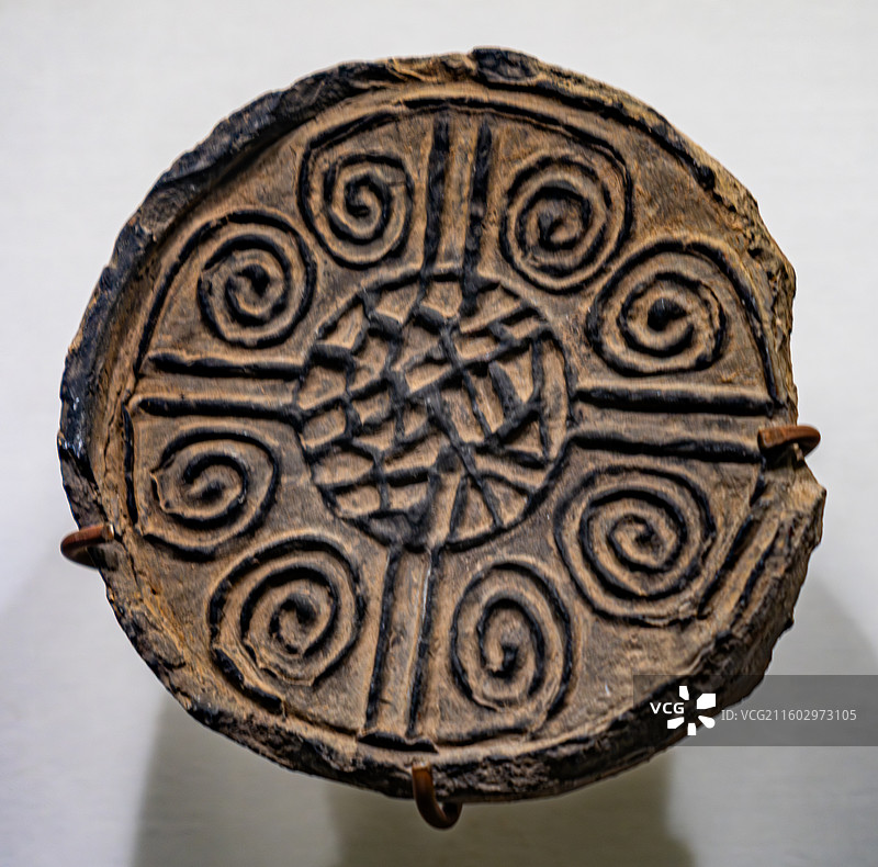 凤翔区博物馆 瓦当 秦都雍城图片素材