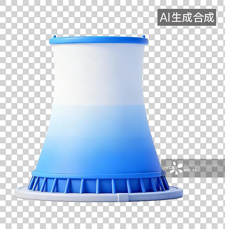 【AI数字艺术】工业散热用冷却塔结构图片素材