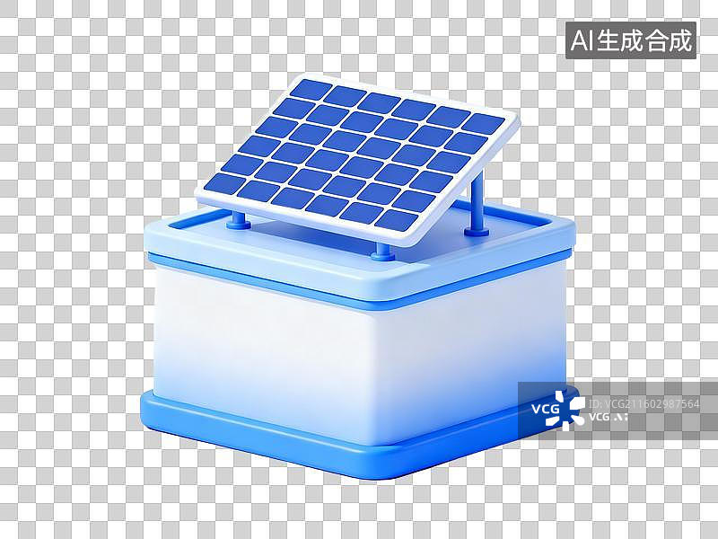 【AI数字艺术】太阳能供电的矩形设备图片素材
