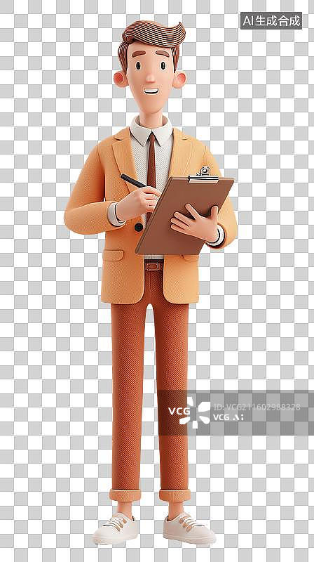【AI数字艺术】校长3D角色图片素材