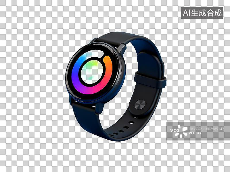 【AI数字艺术】新科技主题 智能手环手表 智能手表展示图图片素材