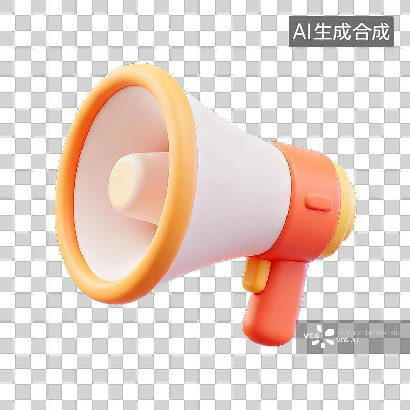 【AI数字艺术】彩色卡通扩音器图片素材