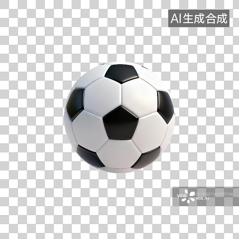 【AI数字艺术】粘土风格的的足球悬浮画面图片素材