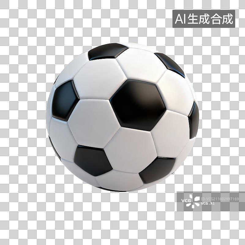【AI数字艺术】粘土风格的的足球悬浮画面图片素材