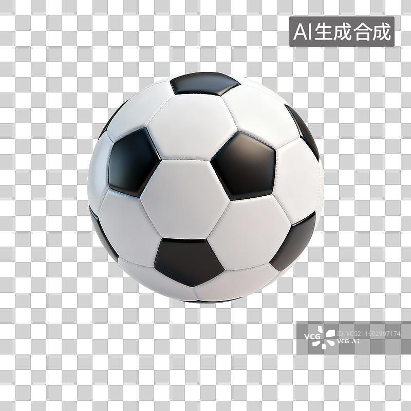 【AI数字艺术】粘土风格的的足球悬浮画面图片素材