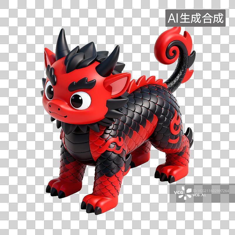 【AI数字艺术】春节年兽插画图片素材