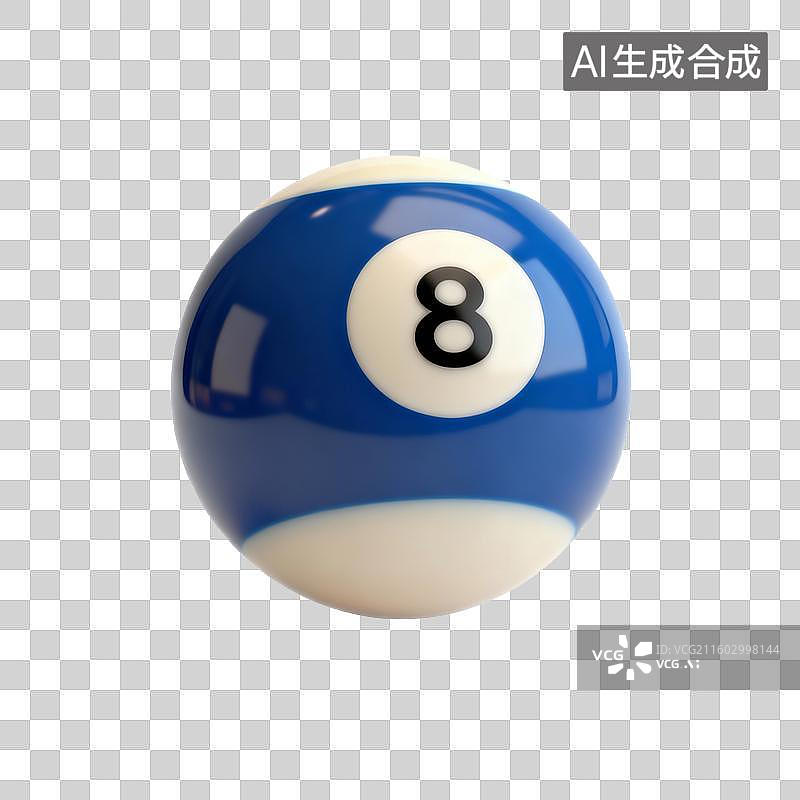 【AI数字艺术】8号台球图片素材