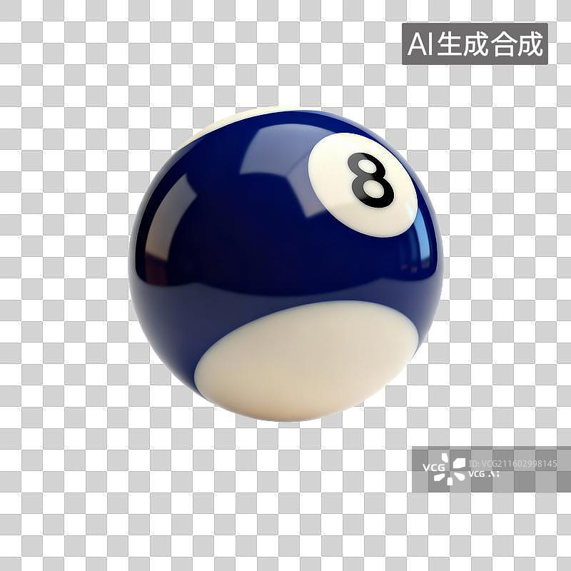 【AI数字艺术】8号台球图片素材