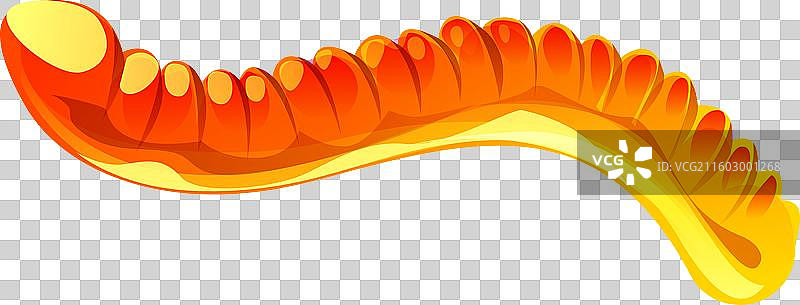 卡通果冻虫万圣节节日甜点图片素材