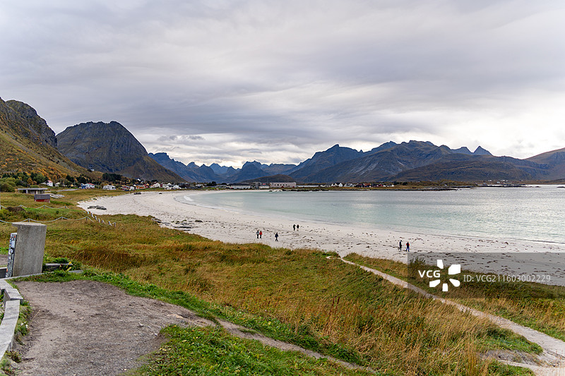 挪威山水小镇风光图片素材