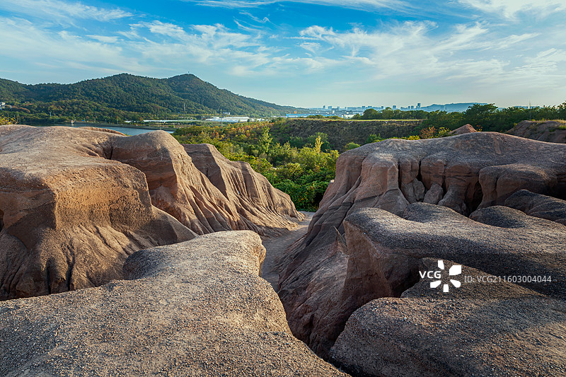 南京佘村采石场图片素材