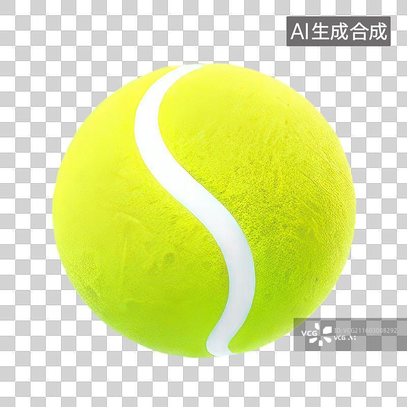 【AI数字艺术】3D渲染免抠图形元素运动主题卡通网球图片素材