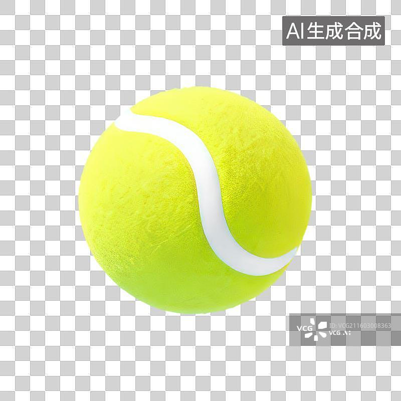 【AI数字艺术】3D渲染免抠图形元素运动主题卡通网球图片素材