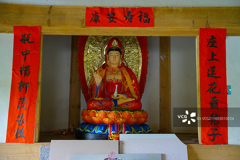 福建省三明市，大田县，东坂村，明德宫图片素材