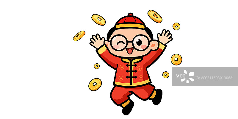 新年卡通人物图片素材