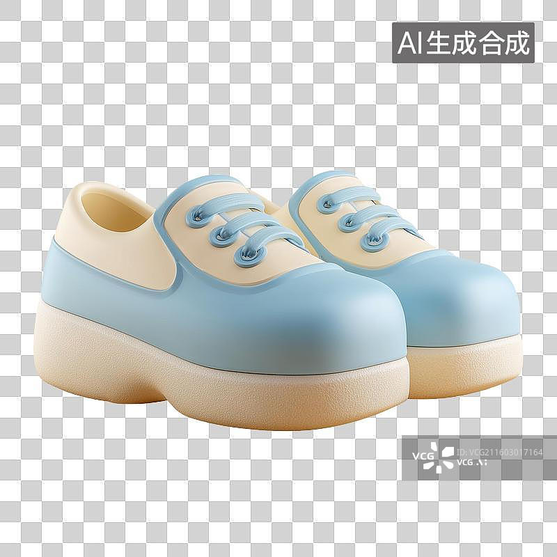 【AI数字艺术】卡通鞋子3D图标图片素材