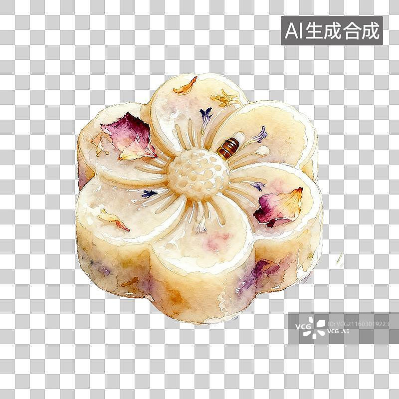 【AI数字艺术】花形手工皂图片素材