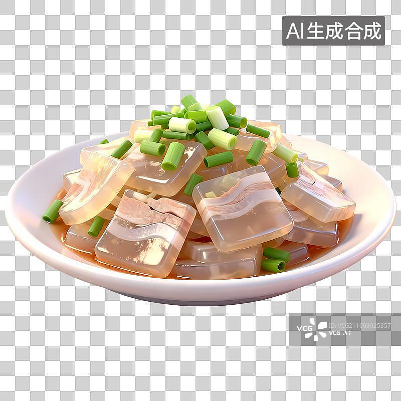 【AI数字艺术】肉皮冻3D质感卡通清新拟物立体插画元素图片素材