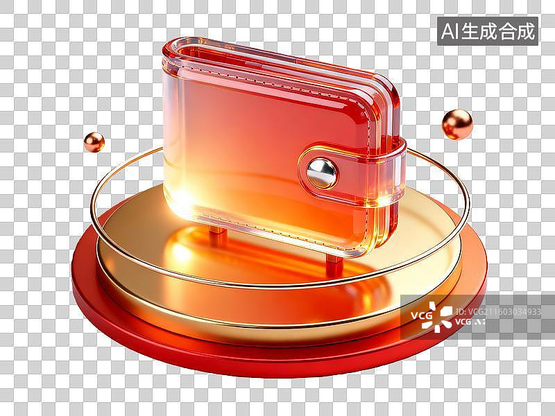 【AI数字艺术】3d金融理财电子钱包图片素材