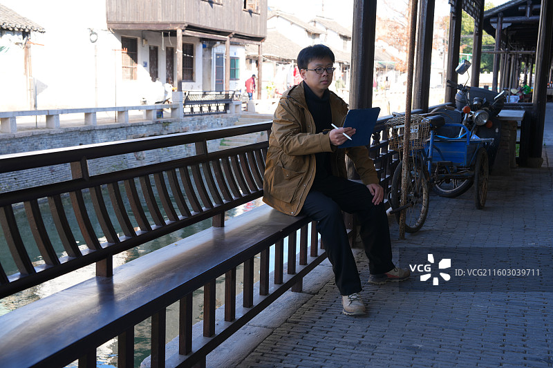 国家4A级景区 新场古镇 江南水乡 房子 街巷 美术 艺考 学生 写生 采风 画画图片素材