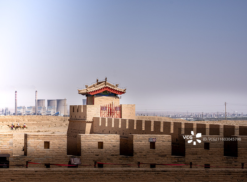 古今同框，嘉峪关图片素材