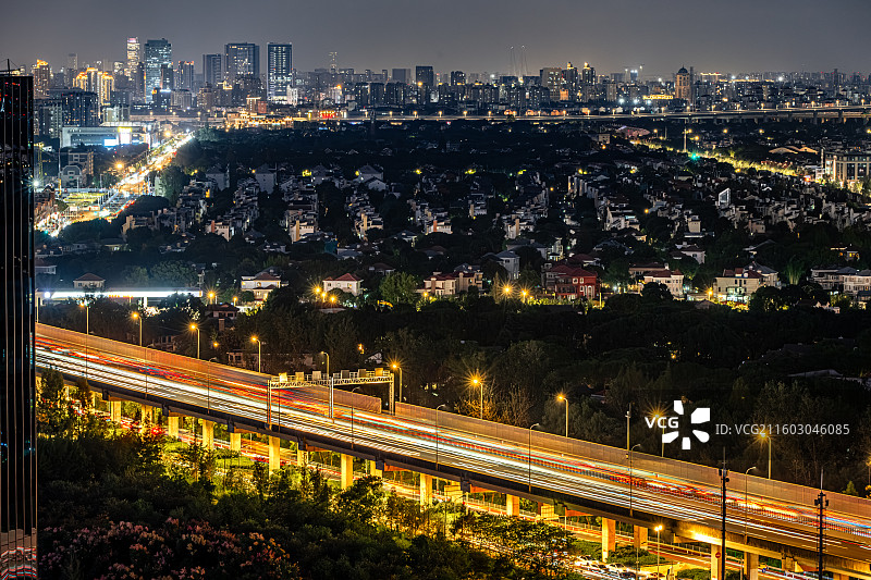 G60沪昆高速公路上海松江段 比华丽花园 长三角一体化 新桥镇九亭镇农村集体资产投资产业焕新城市界面图片素材