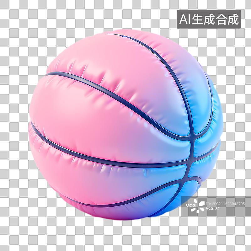 【AI数字艺术】色彩渐变的运动篮球图片素材