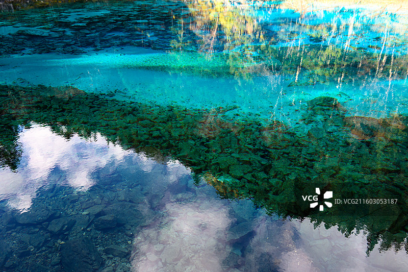 秋天的九寨沟图片素材