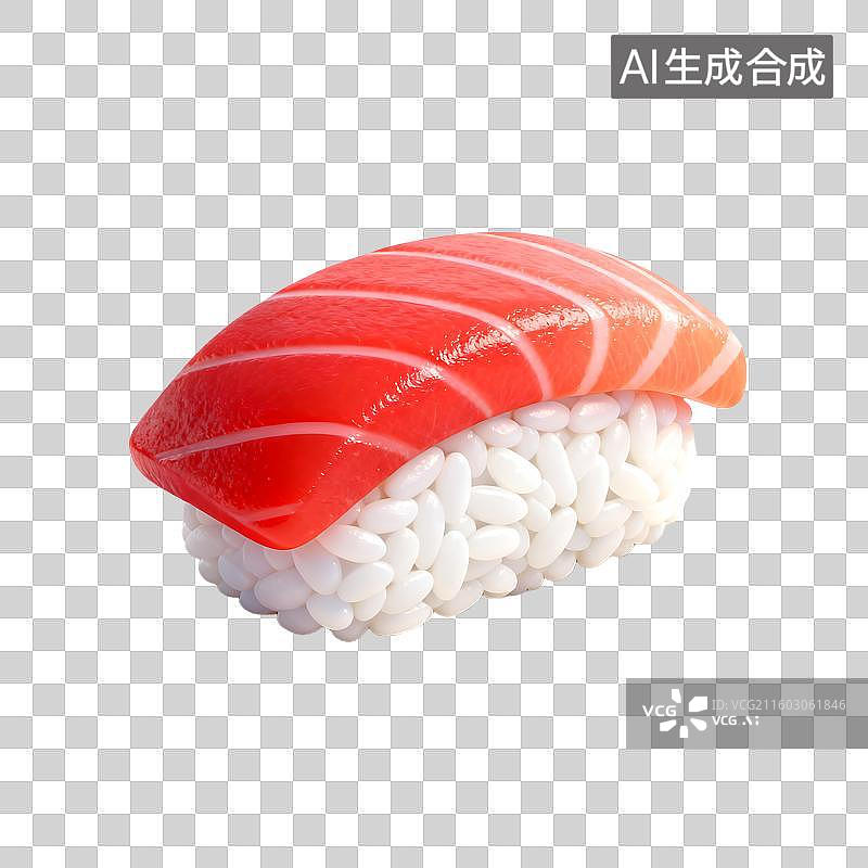 【AI数字艺术】美味的金枪鱼握寿司图片素材