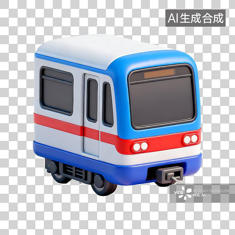 【AI数字艺术】小巧多彩的火车模型图片素材