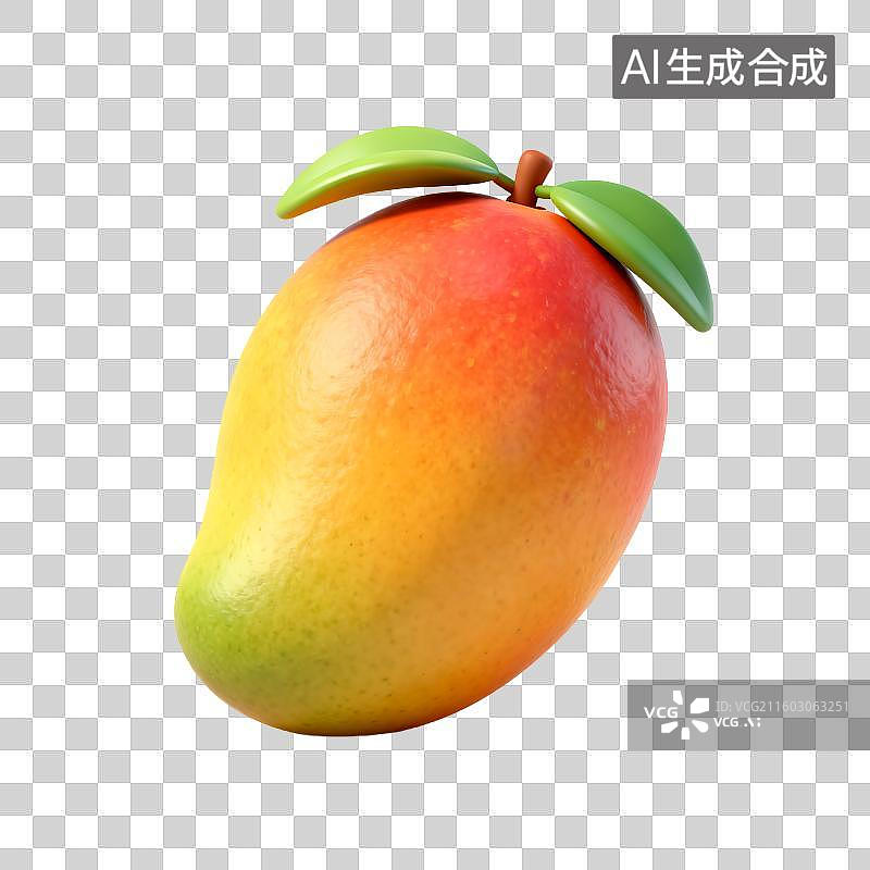 【AI数字艺术】色彩鲜艳的新鲜芒果图片素材