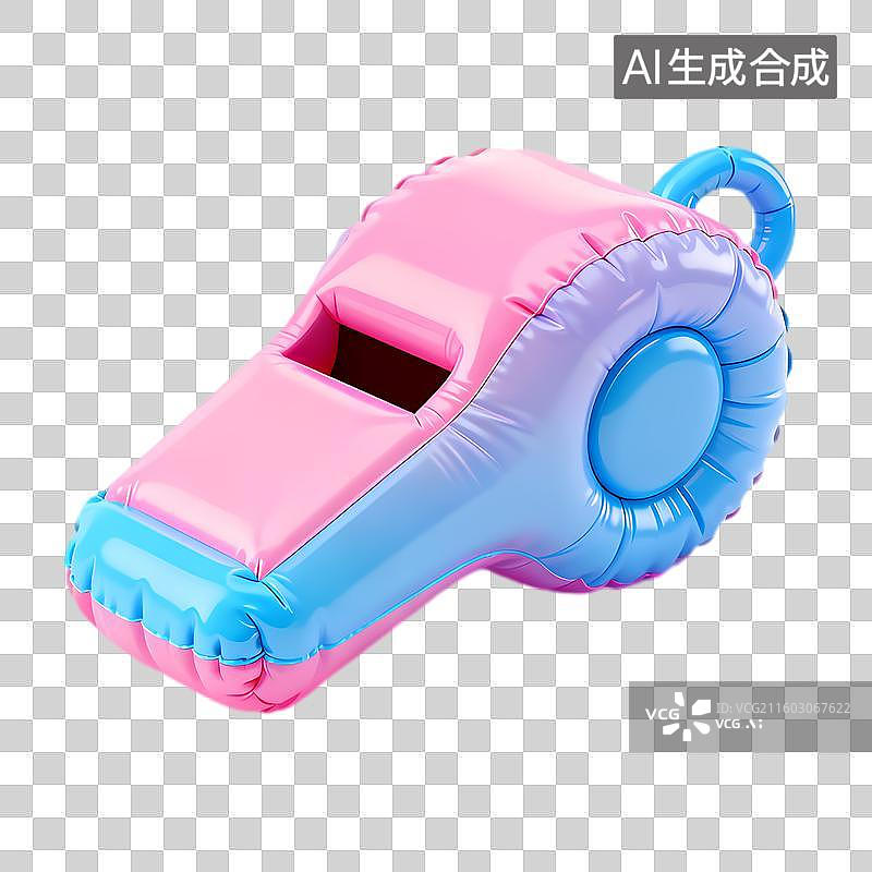 【AI数字艺术】彩色充气哨子图片素材