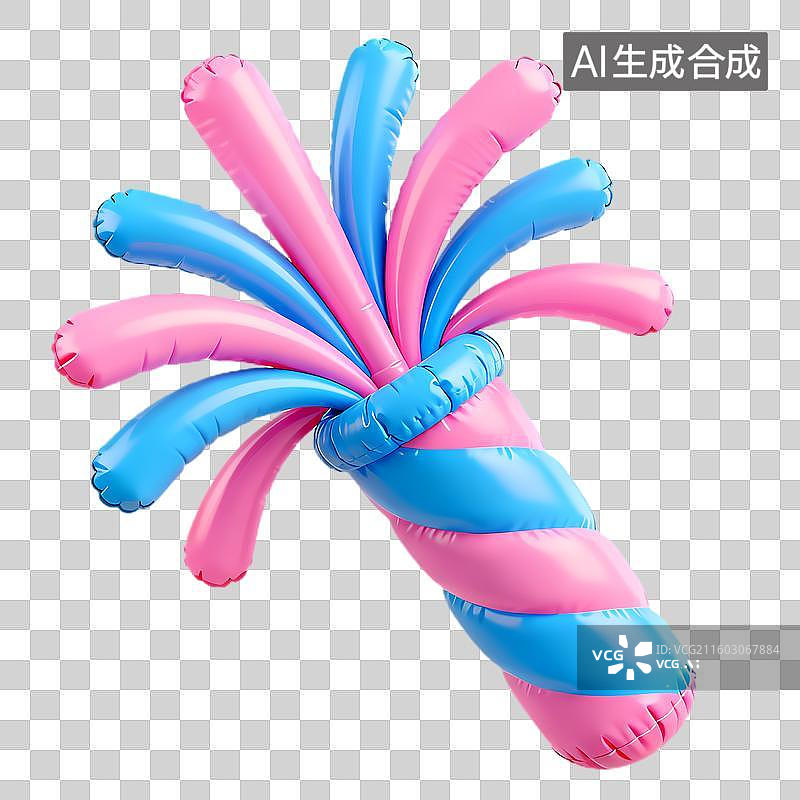 【AI数字艺术】彩色充气烟花装饰图片素材