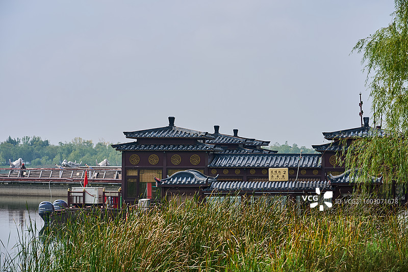 陕西西安昆明池七夕公园西安港图片素材