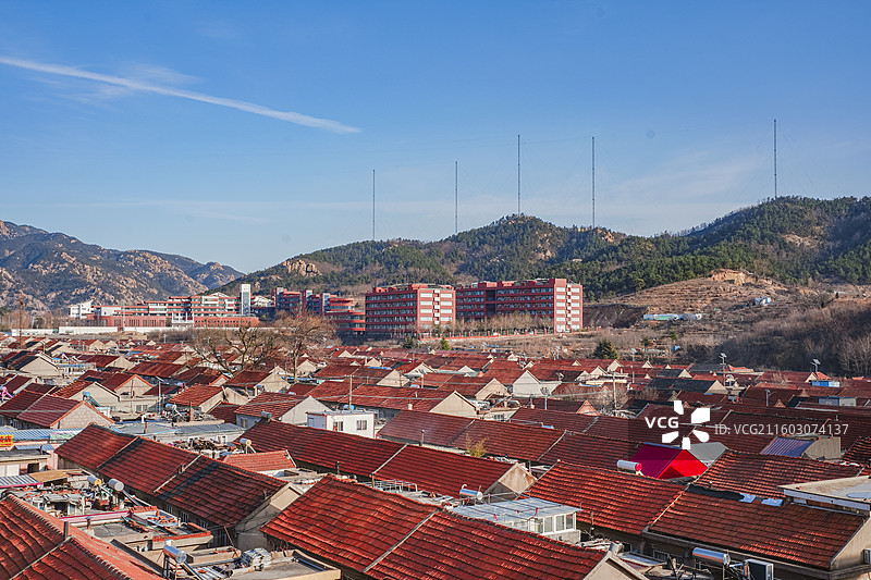 中国海洋大学东区宿舍的小村庄图片素材