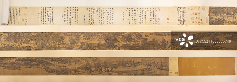 张择端 清明上河图 天津博物馆图片素材